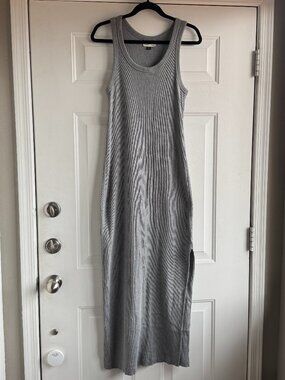Universal Thread Gray Knit Sleeveless Maxi Dress